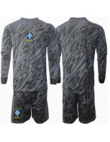 Brasil Keeper Bortedraktsett Barn Copa America 2024 Lange ermer (+ bukser)